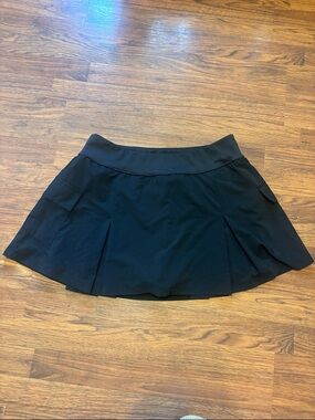 Black Women's Active Skort with Side Pockets - aero